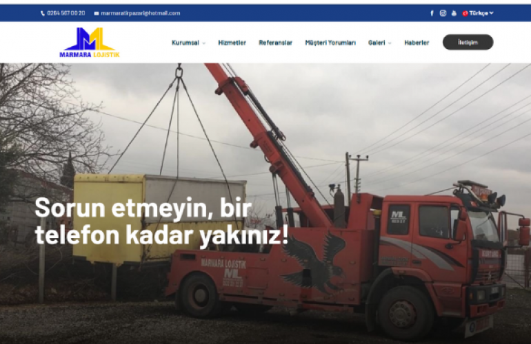 Sakarya Marmara Lojistik Web Sitesi Yayında!